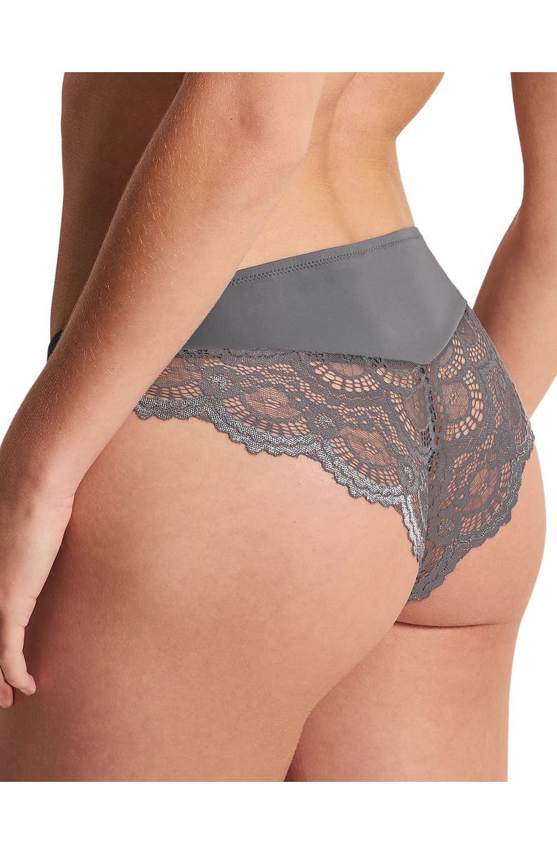 Adore Me Jainey Bikini Panties, Alternate, color, Dark Grey