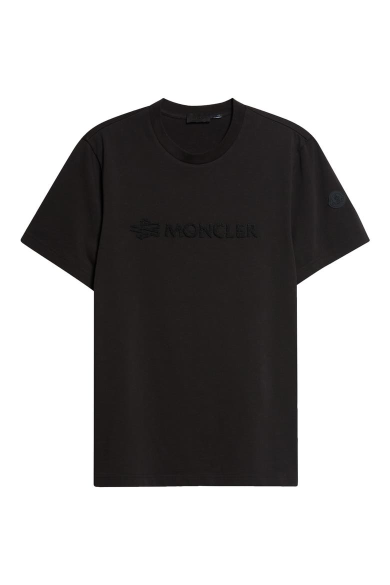 Logo Cotton T-Shirt, Alternate, color, BLACK
