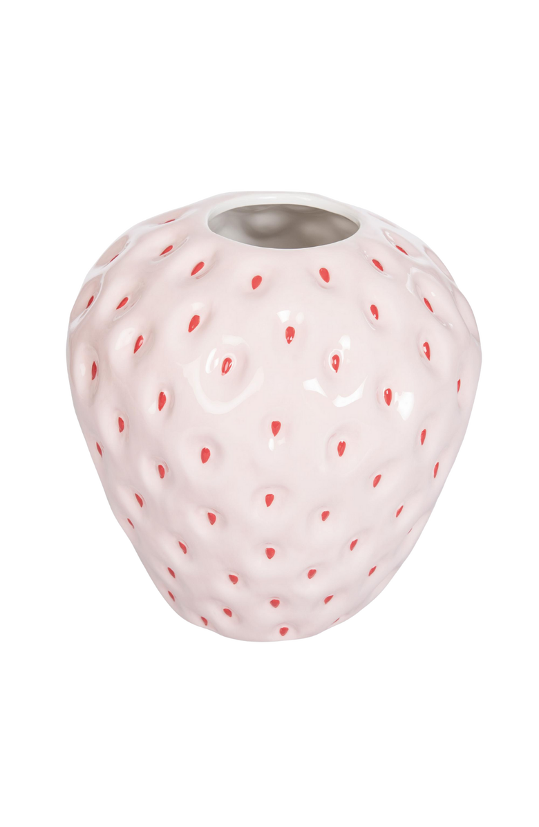 Transpac Ceramic Strawberry Vase for Home Decor Spring Decorative Vases Perfect for Fresh Flowers and Stylish Accents, Main, color, Multicolored