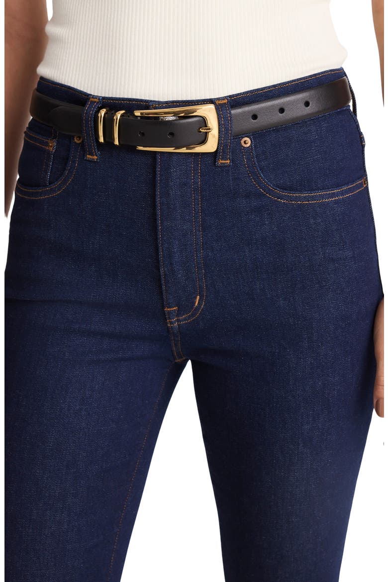 Elongated Buckle Belt, Alternate, color, TRUE BLACK