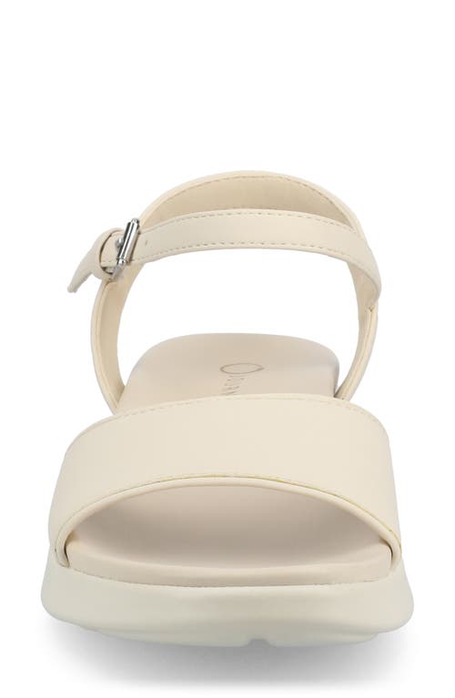 Journee Collection Jaylee Wedge Sandal In Bone