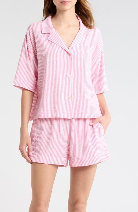 Sabine Stripe Seersucker Pajamas