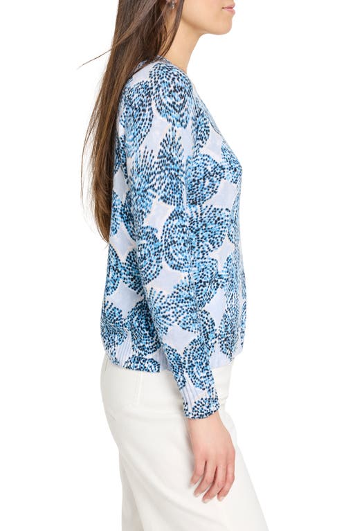 Nic + Zoe Nic+zoe Sand Dollar Supersoft Sweater In Blue Multi