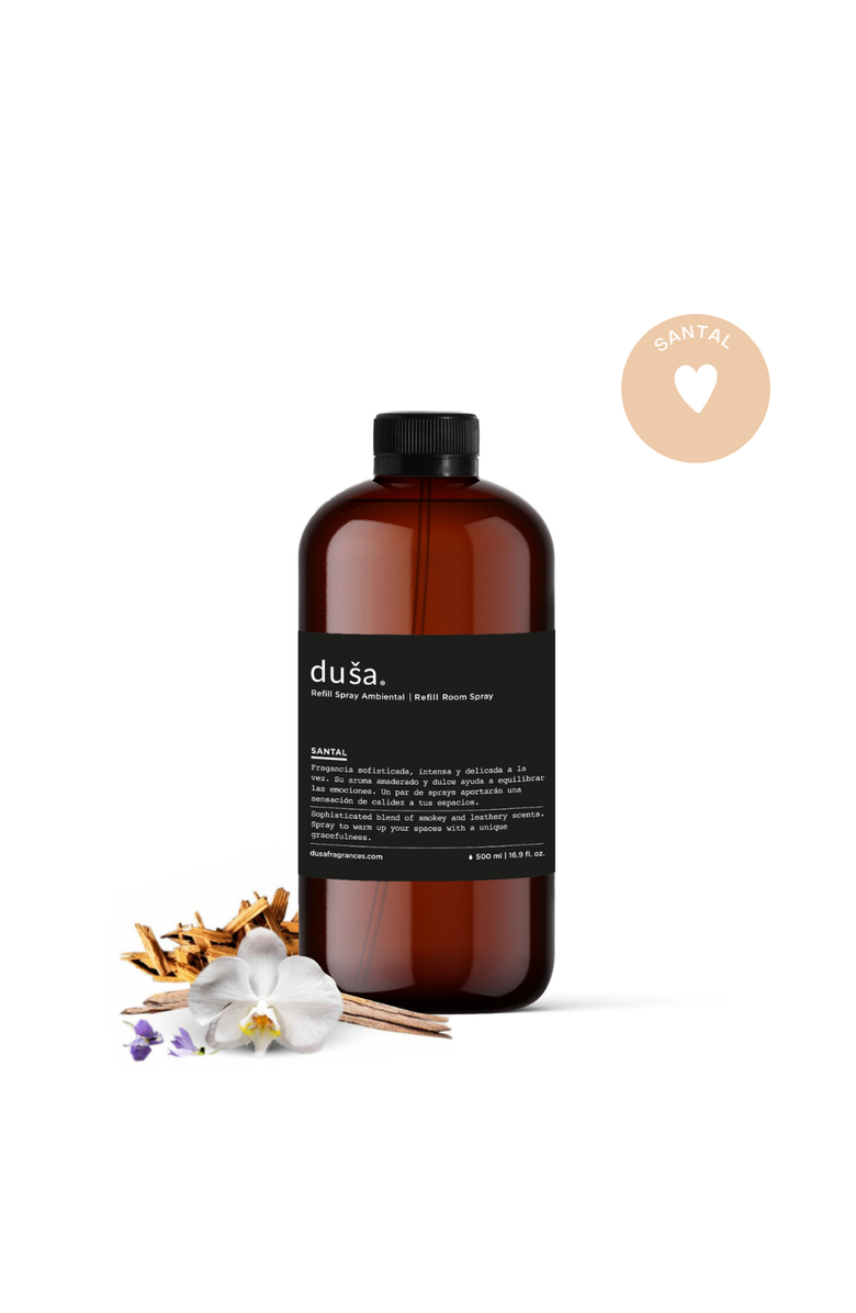 Dusa Fragrances Santal -  16 Fl Oz Room & Linen Spray Liquid Refill, Main, color, Santal