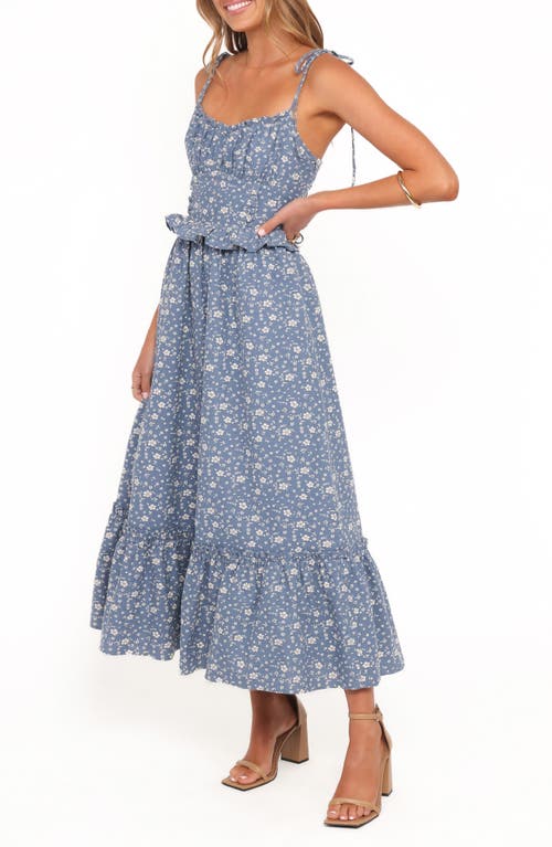 Petal And Pup Petal & Pup Karie Tie Strap Midi Dress In Blue