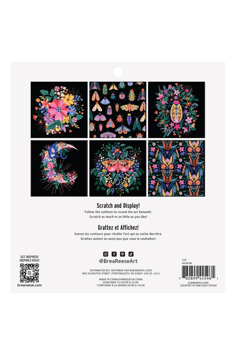 Mystical Scratch Art Paper Pad 12 Designs, Alternate, color, Multicolored
