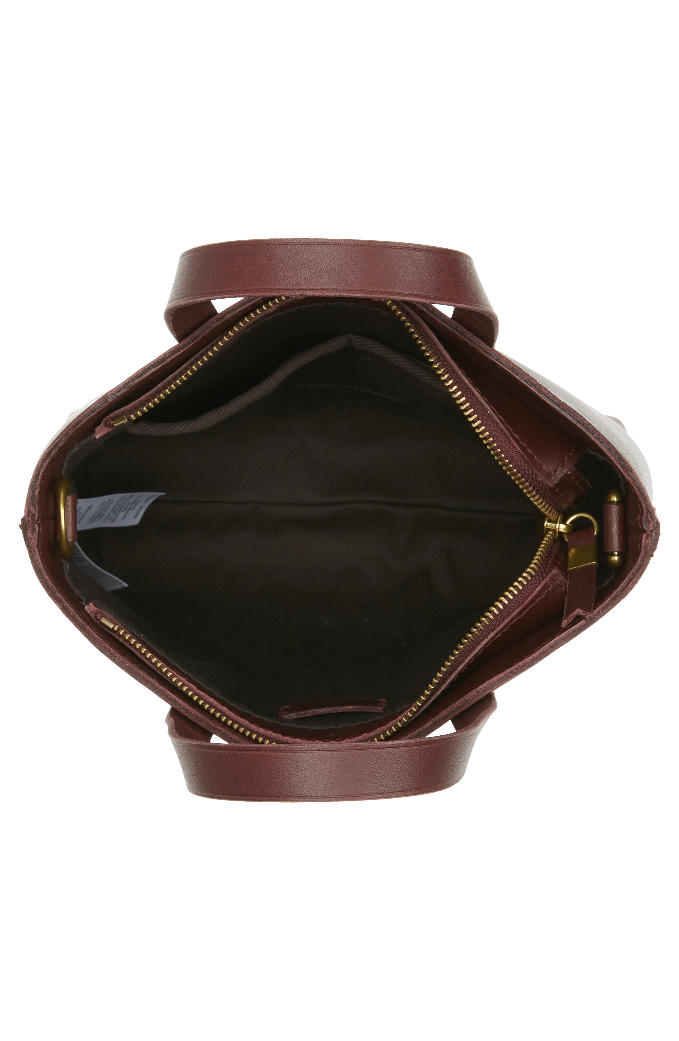 The Small Transport Crossbody Bag, Alternate, color, DARK CABERNET