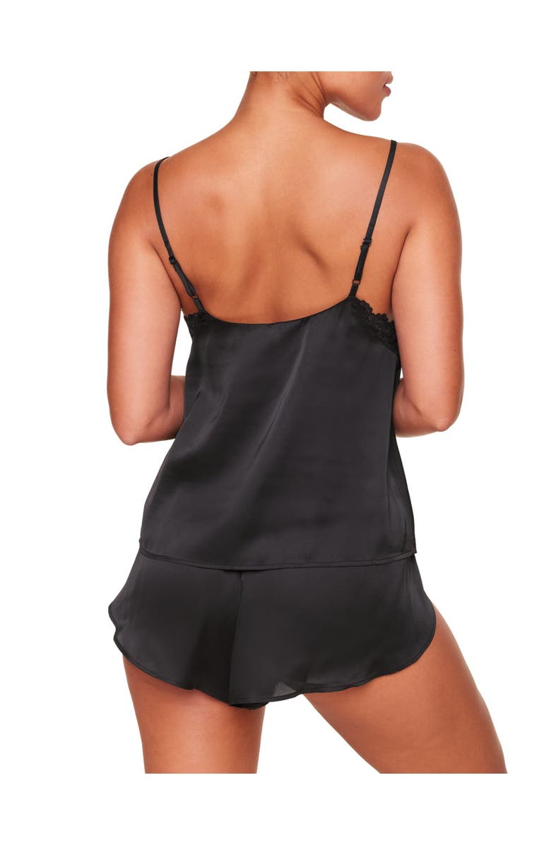 Adore Me Linny Pajama Cami & Shorts Set, Alternate, color, Black