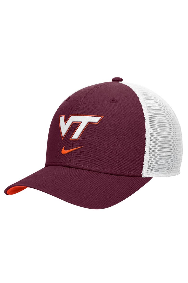 Men's Nike Maroon Virginia Tech Hokies Rise Trucker Dri-FIT Adjustable Hat, Main, color, Maroon