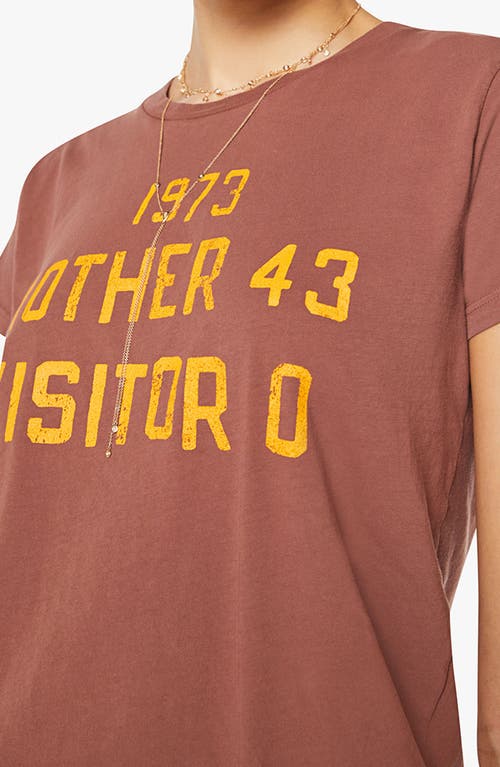 Mother The Boxy Goodie Goodie 1973 T-shirt In Yellow - Size X-large In Brown