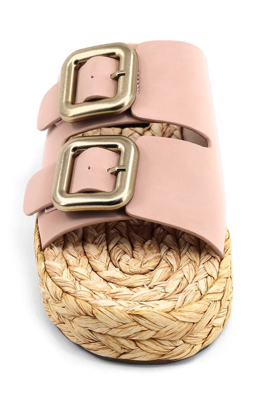 Shushop Billie Jute Slide Sandal In Brown