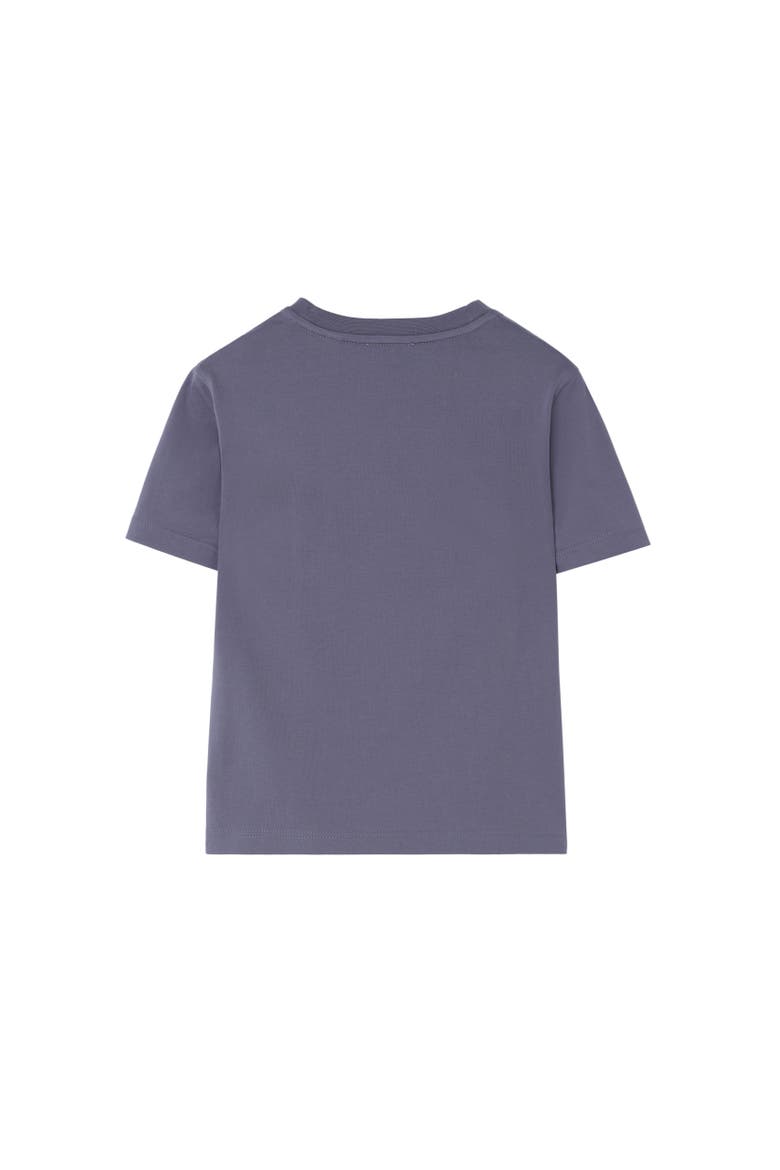 Cosy Bear Cotton T-shirt, Alternate, color, Damson blue