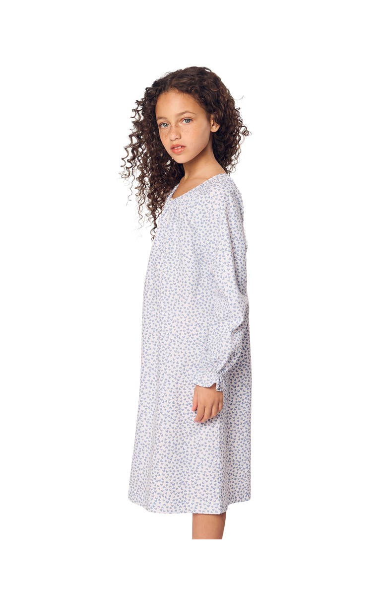 Petite Plume Kids' Delphine Heart Print Nightgown, Alternate, color, 