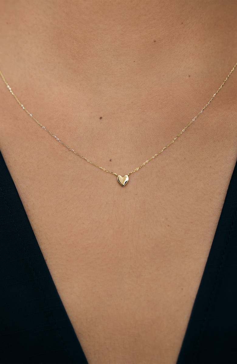 Monica Vinader Mini Heart Chain Necklace, Alternate, color, 14K Gold
