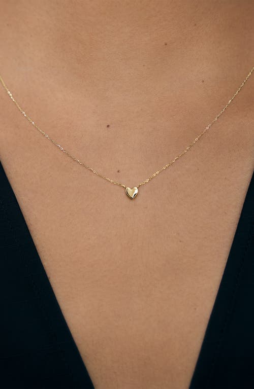 Monica Vinader Mini Heart Chain Necklace In Gold