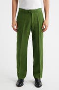 Percival Flat Front Linen Chinos