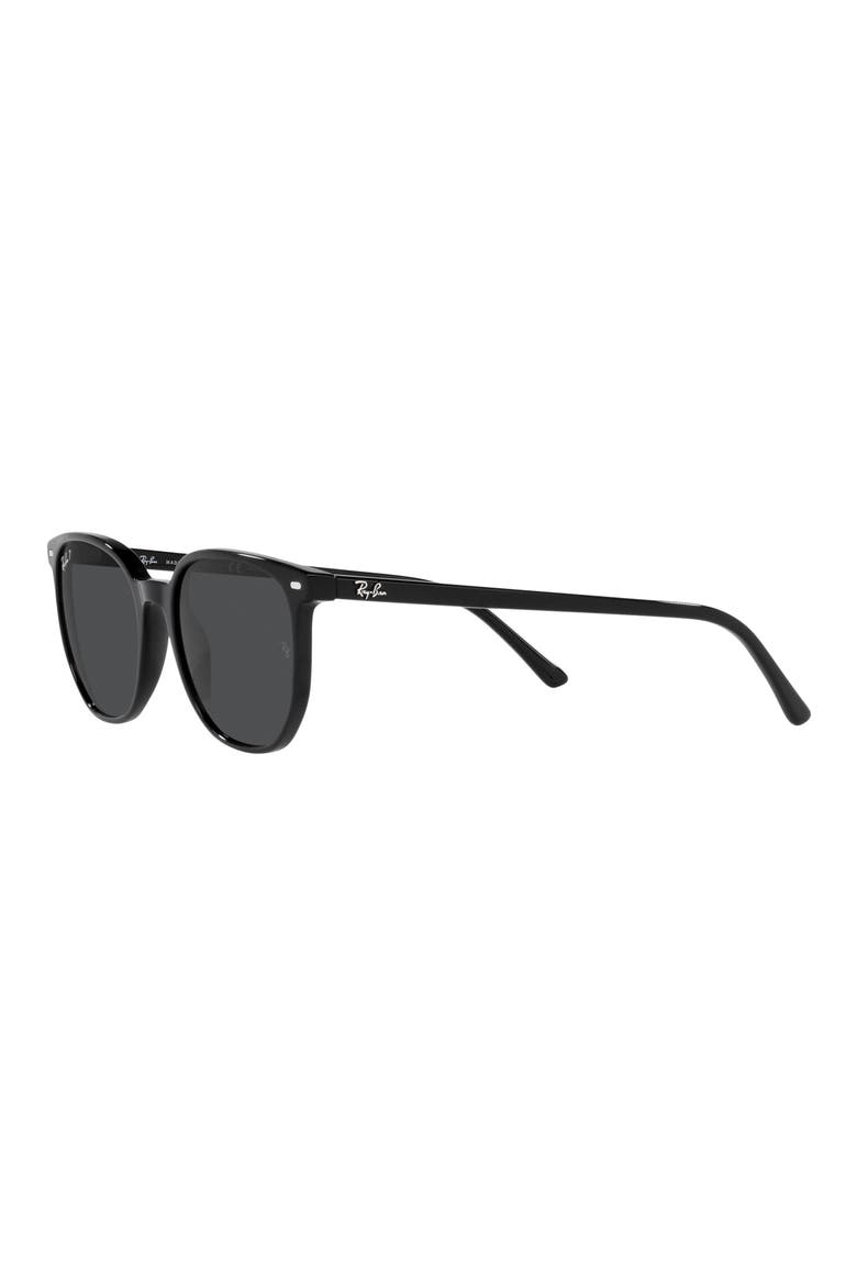 Elliot 52mm Polarized Square Sunglasses, Alternate, color, BLACK