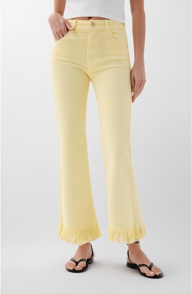 Scalpers Rivet Color Denim Pant, Main, color, Lightyellow