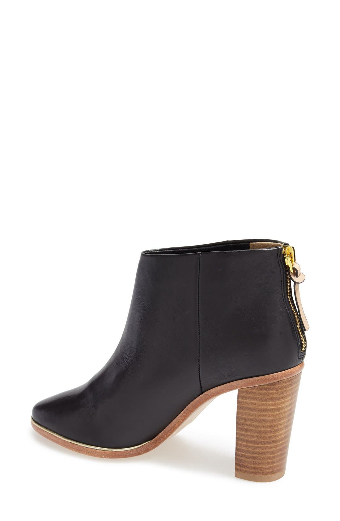 'Lorca 2' Bootie, Alternate, color, BLACK LEATHER
