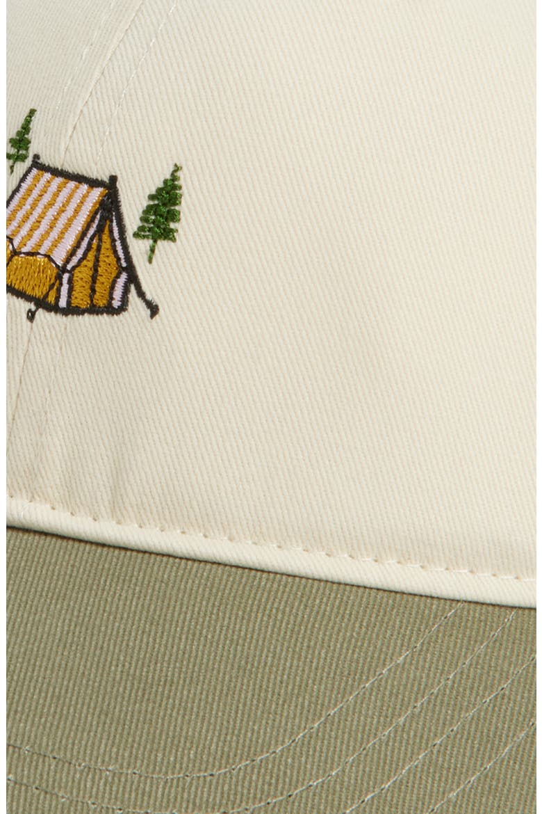 Glamping Baseball Cap, Alternate, color, GREEN