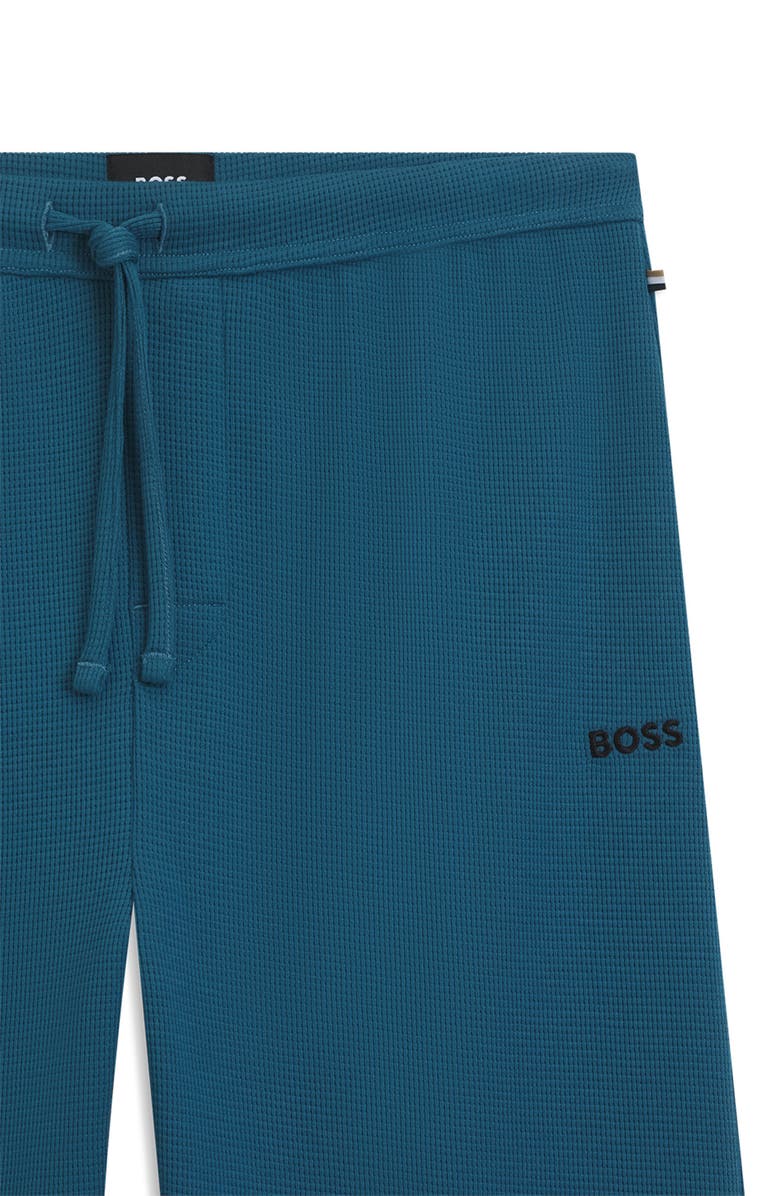 BOSS Waffle Knit Lounge Pants, Alternate, color, Open Blue