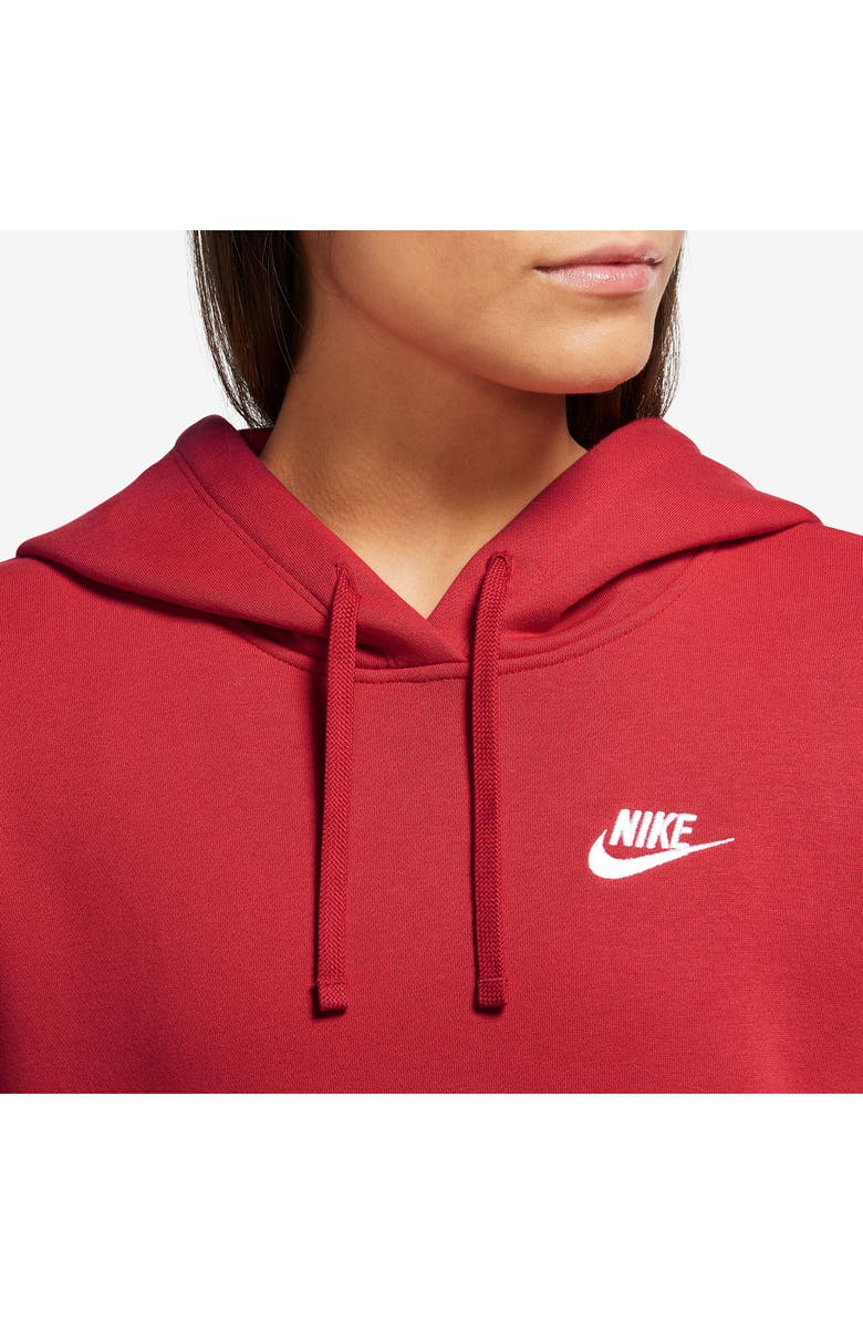 Nike Sportswear Club Fleece Hoodie, Alternate, color, Unvred/White