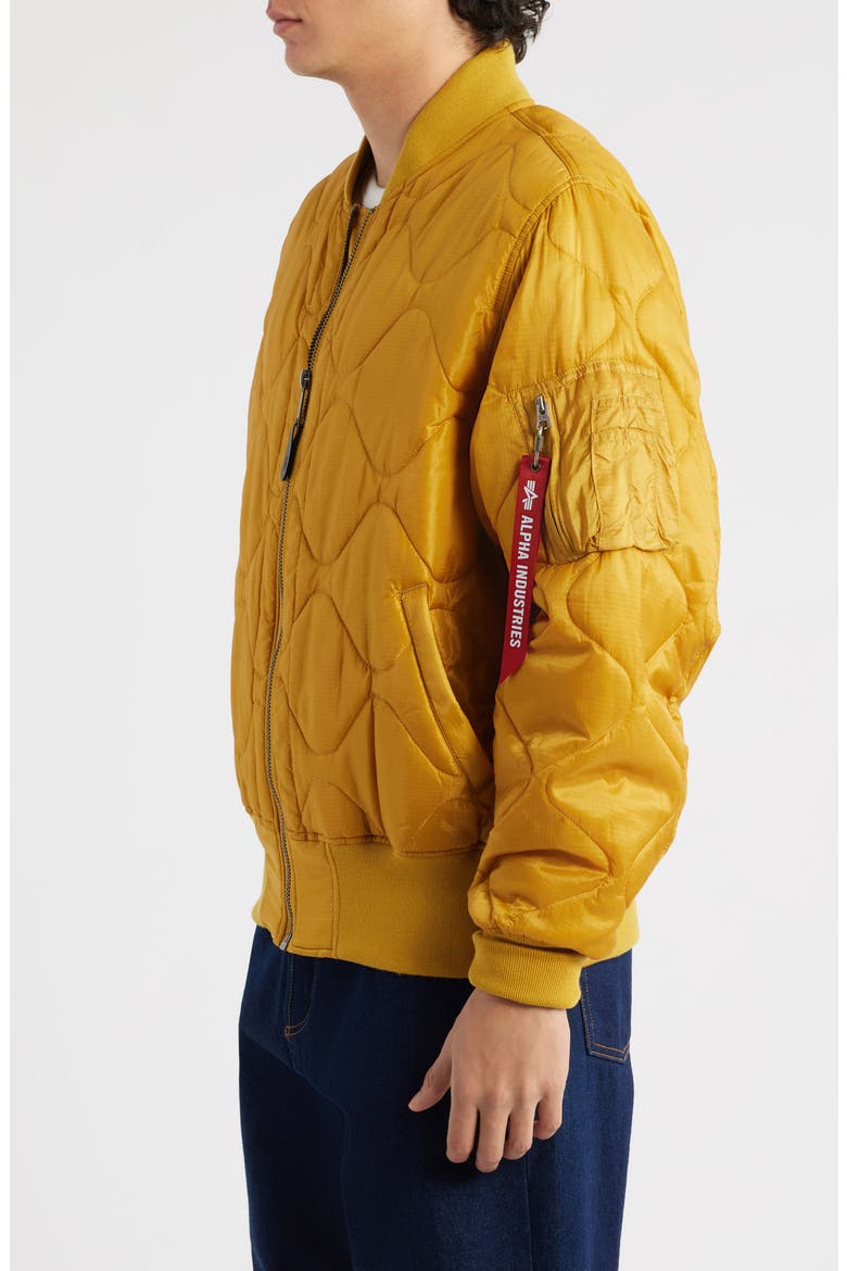 L-2B Relaxed Water Resistant Quilted Bomber Jacket, Alternate, color, TUMBLEWEED