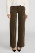 FRAME Le Slim Palazzo Patch Pocket High Waist Wide Leg Corduroy Jeans