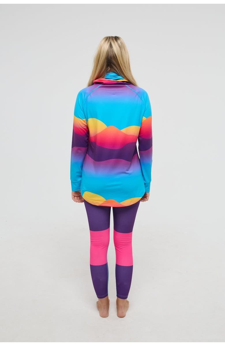 OOSC High Neck Baselayer Top Mambo Sunset - Women's, Alternate, color,