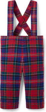 Janie and Jack Baby Tartan Suspender Pant