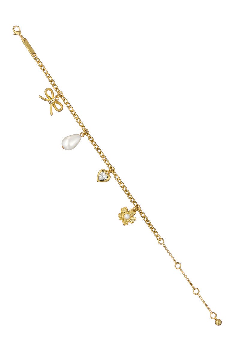 Isabella Icon Charm Bracelet, Alternate, color, METALLIC GOLD