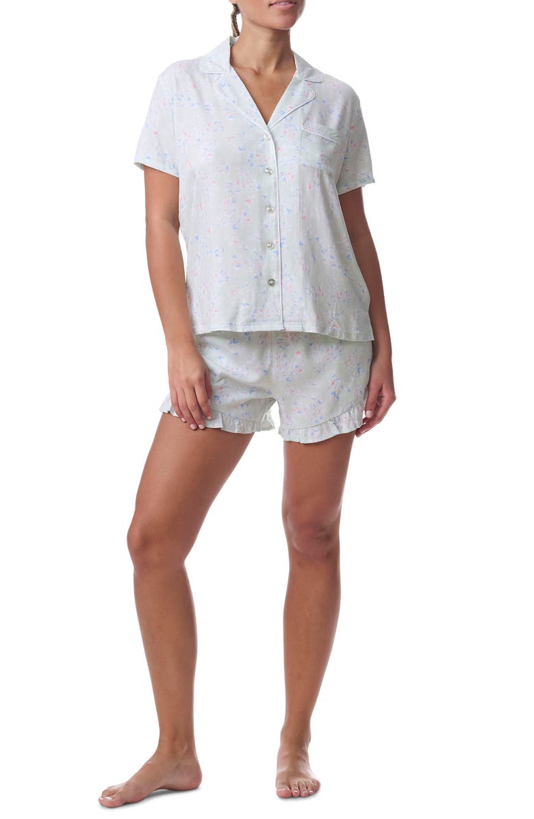 Splendid Print Short Pajamas, Main, color, 