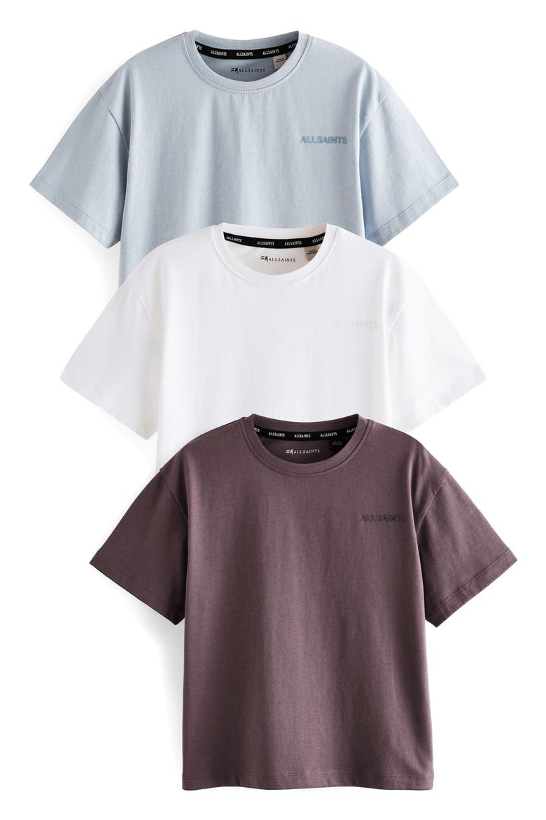 Kids' Assorted 3-Pack Logo T-Shirts, Main, color, PURPLE