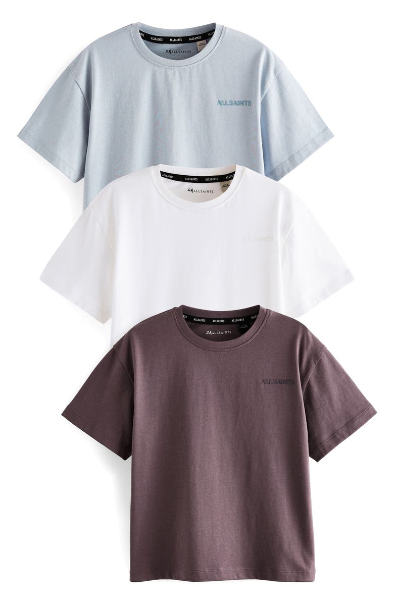 smALLSAINTS by ALLSAINTS Kids' Assorted 3-Pack Logo T-Shirts, Main, color,