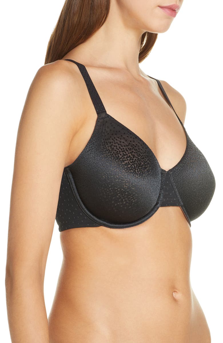 Wacoal Back Appeal<sup>™</sup> Smoothing Underwire Bra, Alternate, color, Black