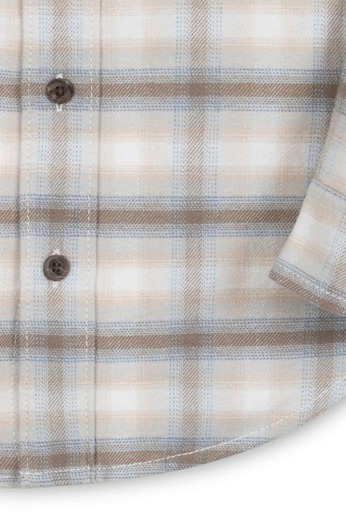 Hope & Henry Boys' Organic Flannel Shirt, Kids In Gray