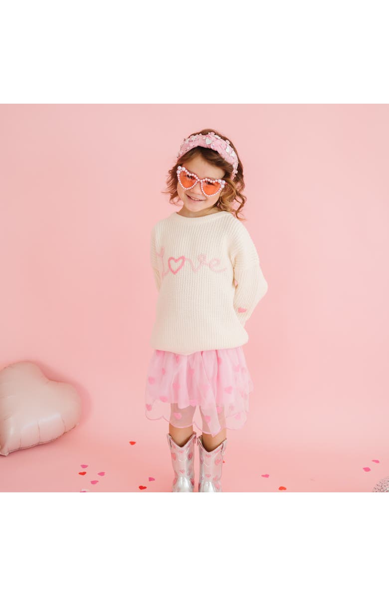 Sweet Wink Mini Sequin Hearts Valentine
s Day Tutu, Alternate, color, Pink