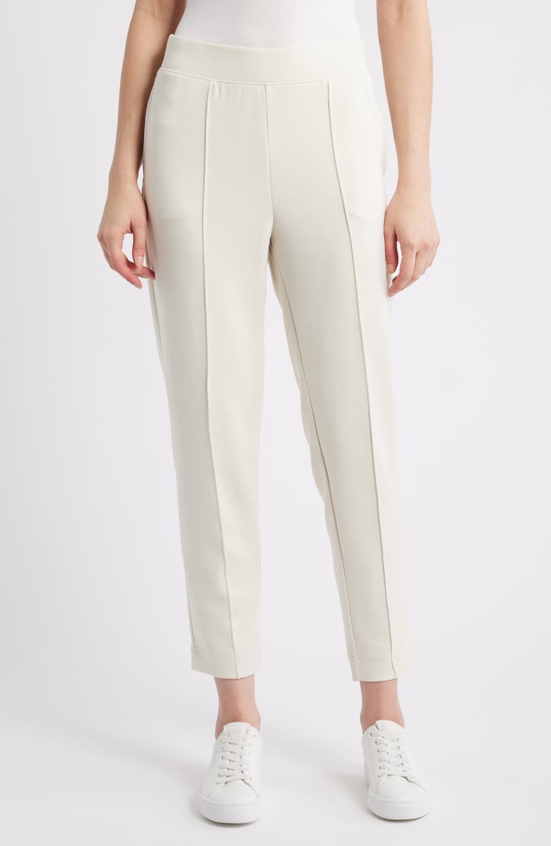 Tommy Bahama Palm Voyage Pintuck Pleat Knit Pants, Main, color, Bleached Sand