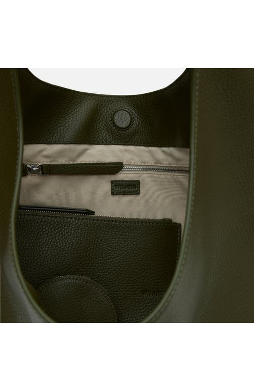 We-ar4 The H Leather Hobo Bag In Army Green