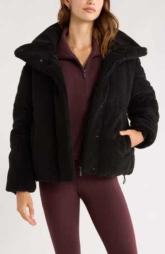 Zella Faux Shearling Puffer Jacket