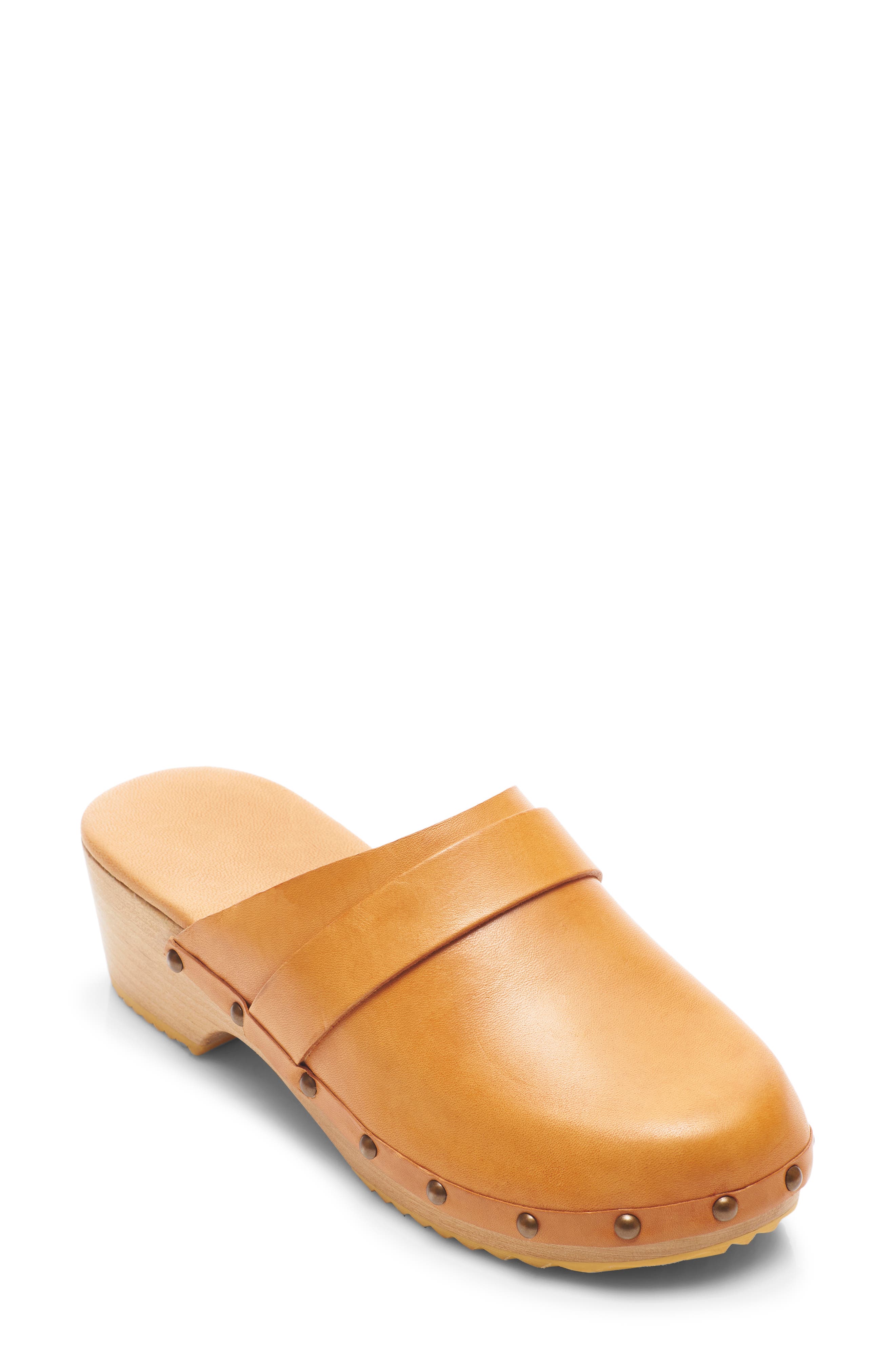 Callum Clog, Main, color, LIGHT HONEY LEATHER