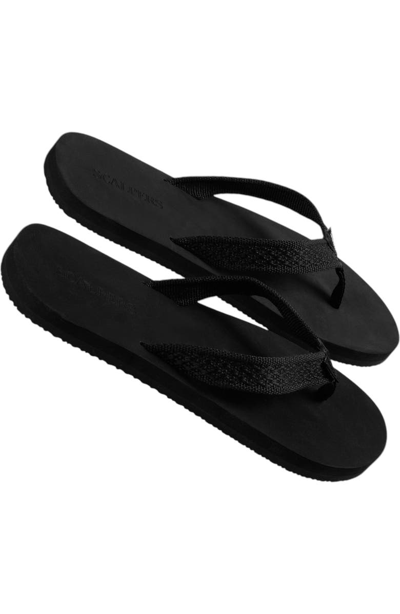 Scalpers Patterned Flip Flop, Main, color, Black