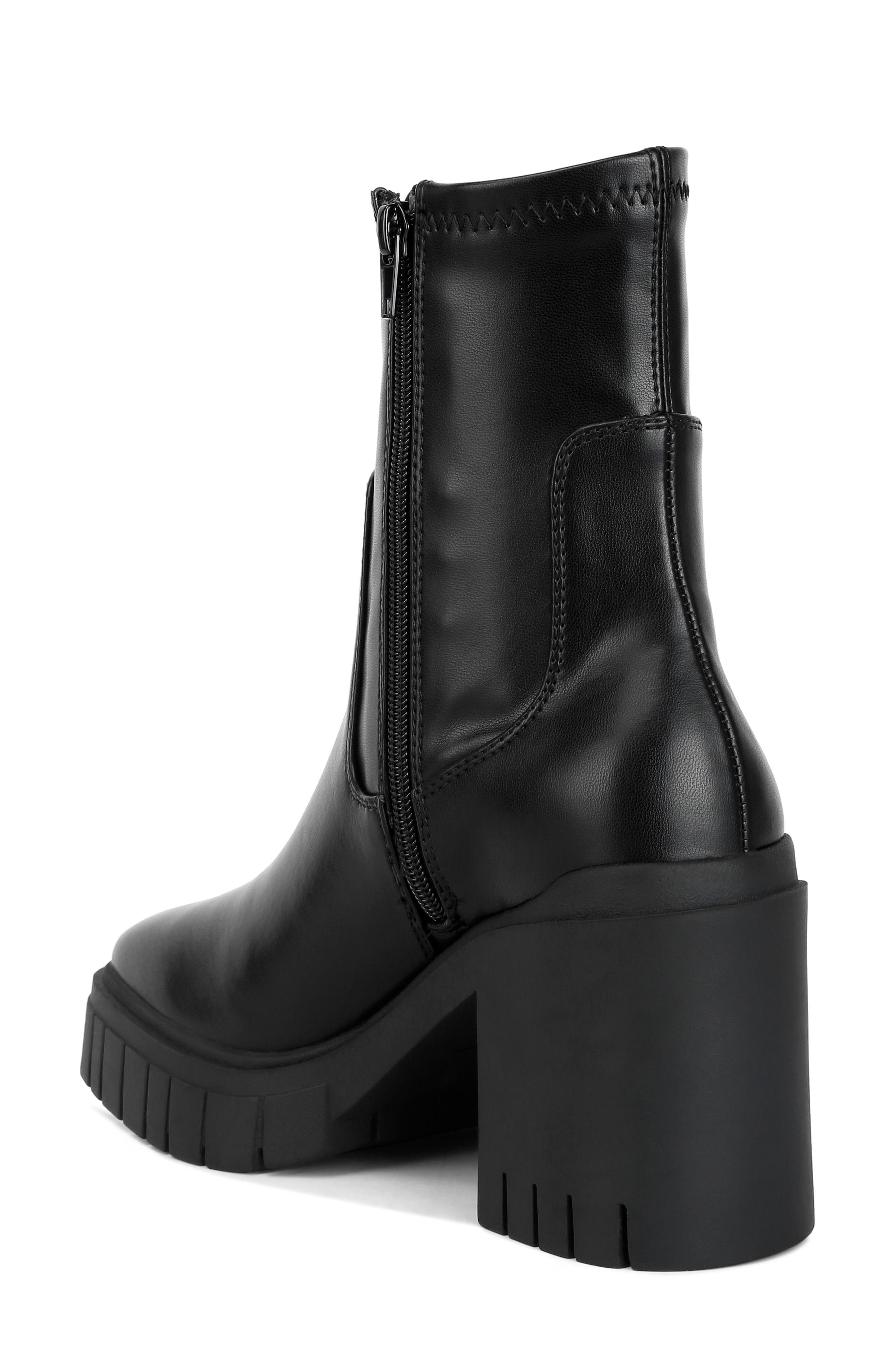 LONDON RAG Kokum Bootie, Alternate, color, Black