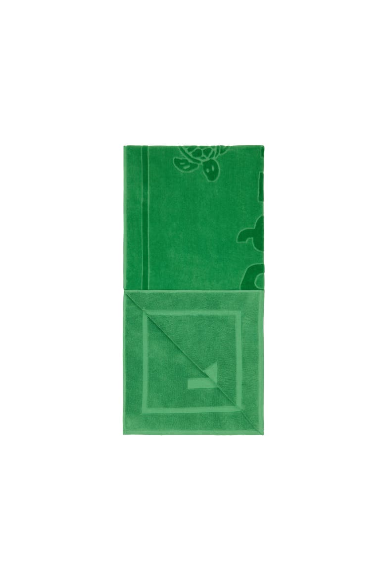 Organic Cotton Solid Jacquard Towel, Alternate, color, JUNGLE