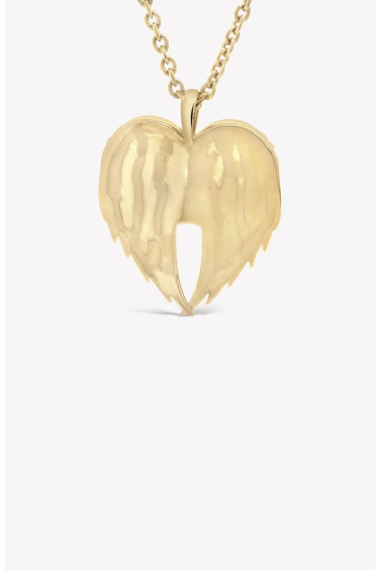 Divine Wings Cross Necklace, Alternate, color, 18k Gold Plated