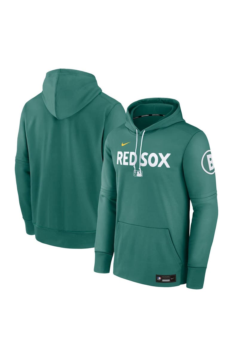 Nike Men's Nike Green Boston Red Sox 2025 City Connect Authentic Collection Therma Pullover Hoodie, Alternate, color,