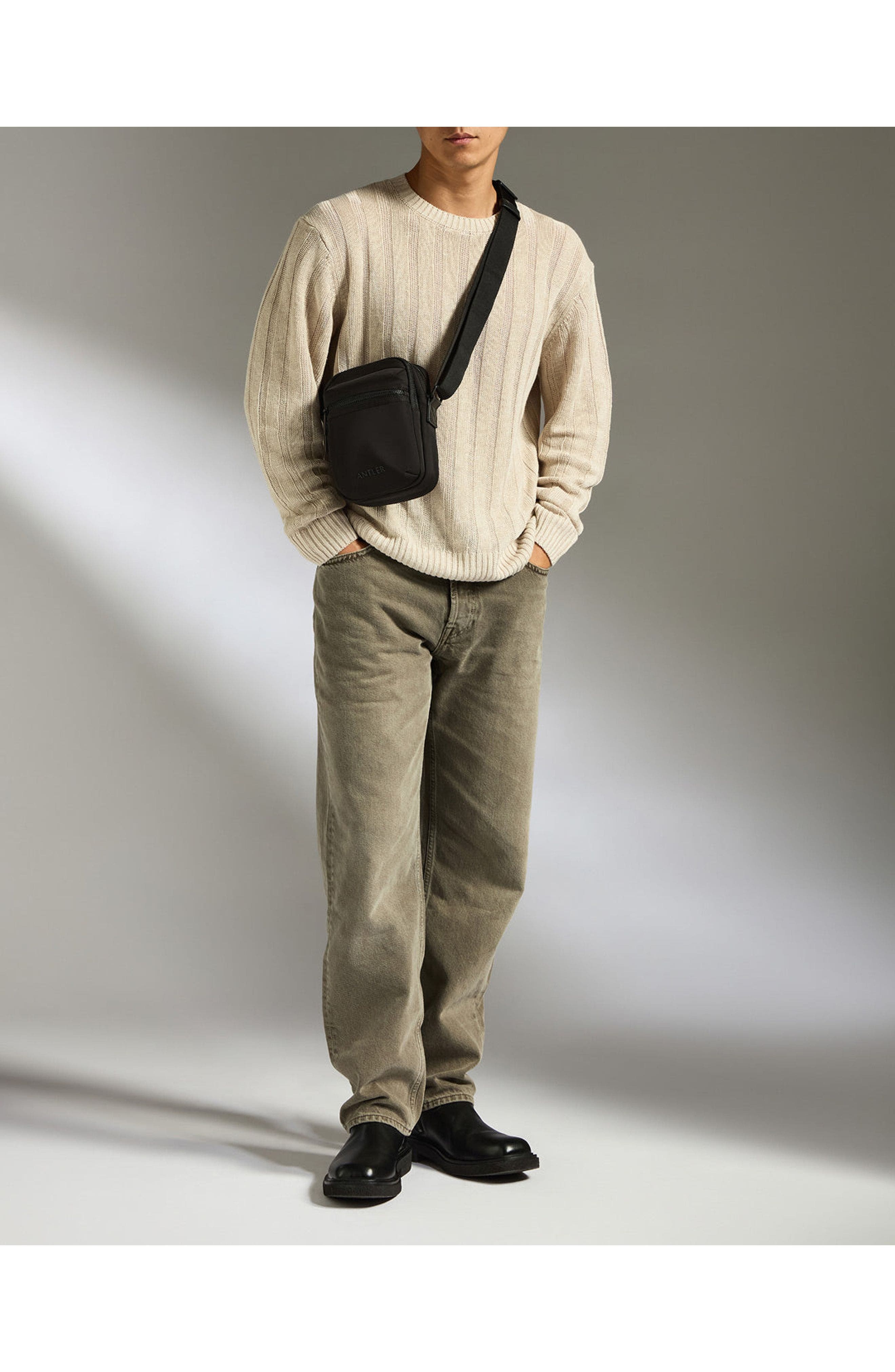 ANTLER Icon Crossbody Bag, Alternate, color, Black