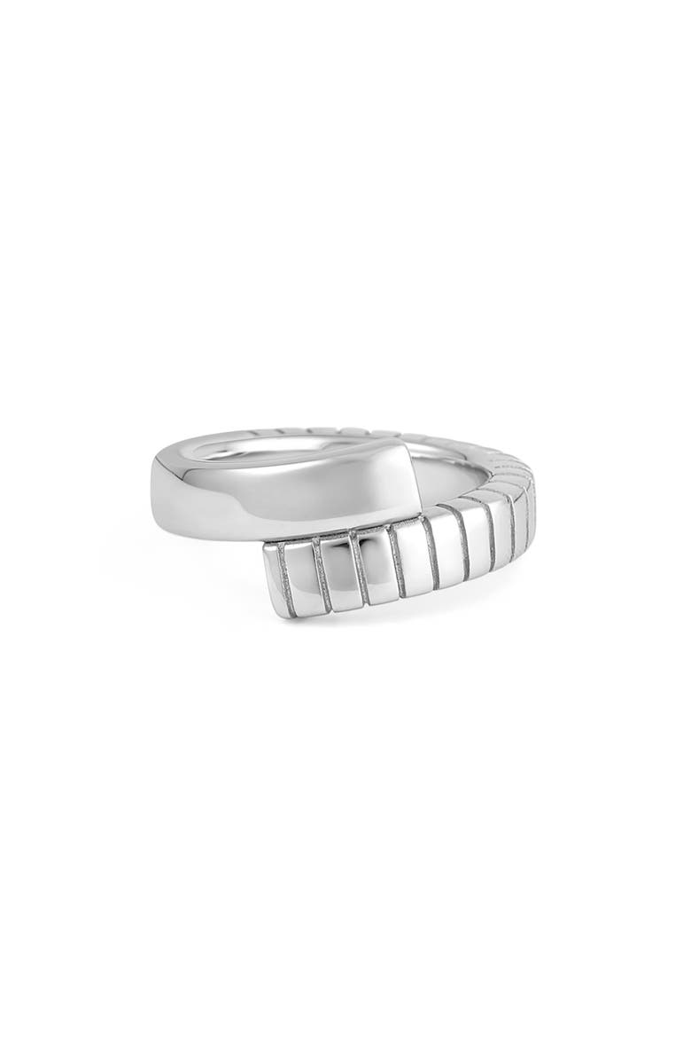 IVI Los Angeles Joia Slim Twist Ring, Main, color, Silver