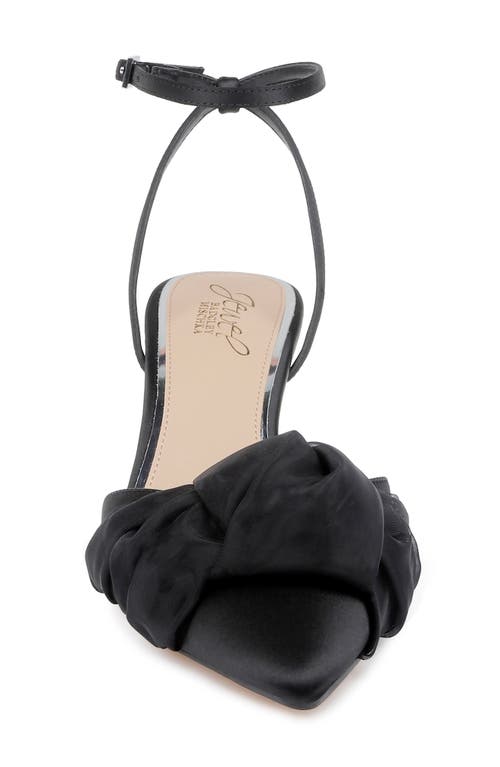 Jewel Badgley Mischka Favor Ankle Strap Pointed Toe Kitten Heel Pump