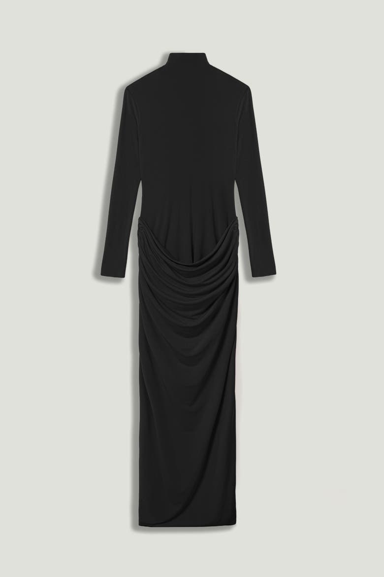 top trend ruched maxi dress - black Baltic Born Womens Sasha Ruched Maxi Dress | Black